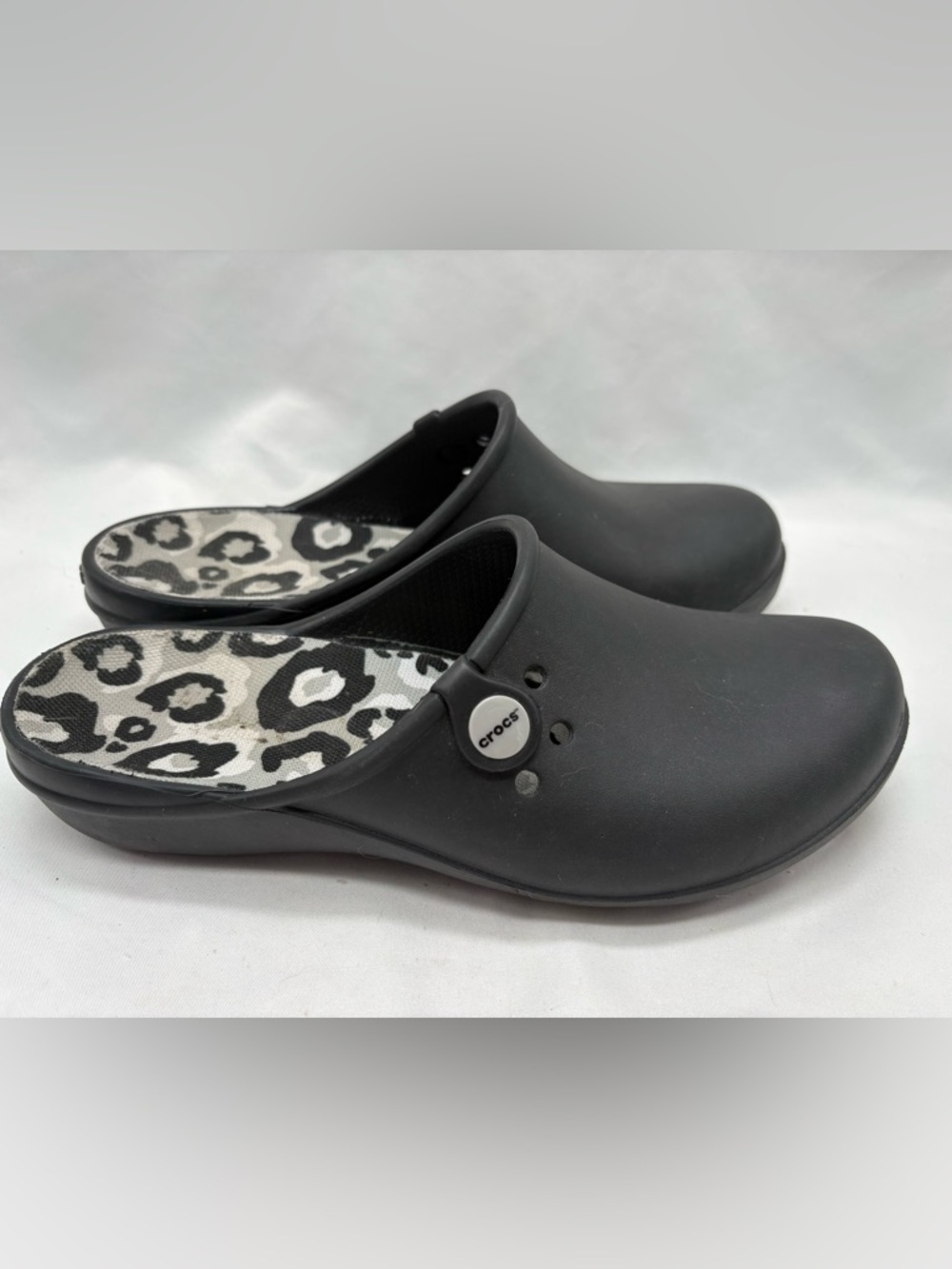 Crocs Women's Black Tully II Slip On Clogs Mules Size 9